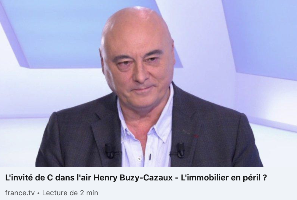 Henry Buzy-Cazaux invité de C dans l’air